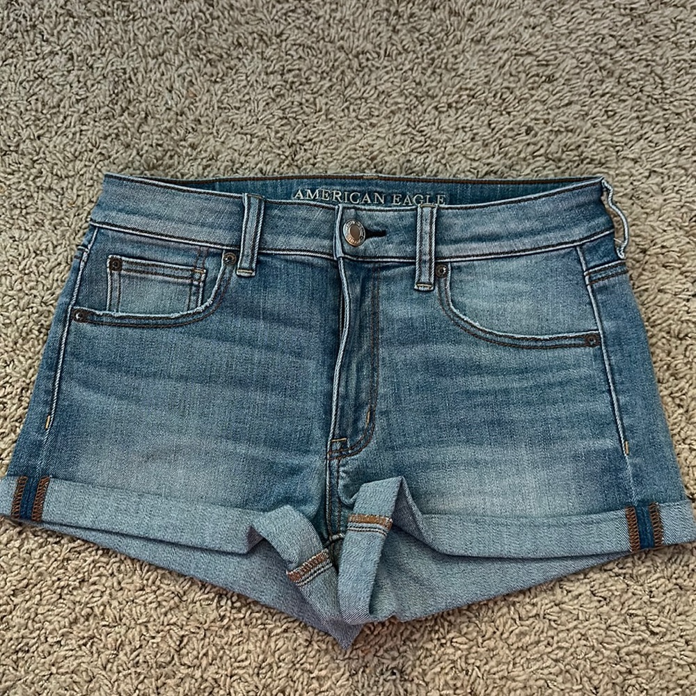 American Eagle High Rise Jean Shorts